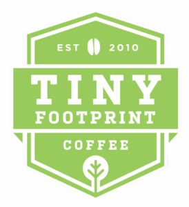 tiny footprint, coffee beans