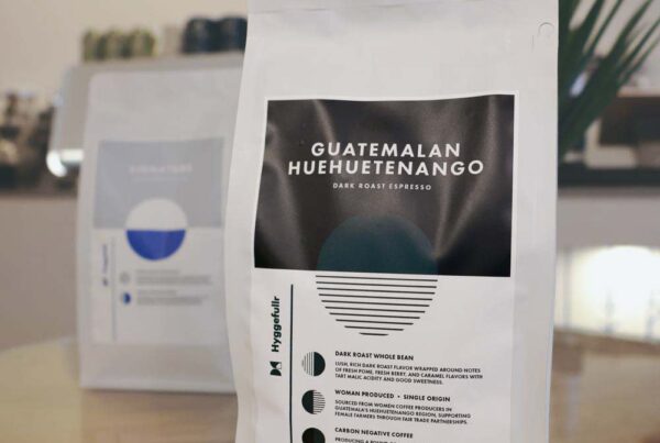Whole Bean Espresso, Guatemalan Huehuetenango, Dark Roast, Hastings, Minnesota, Hyggefullr